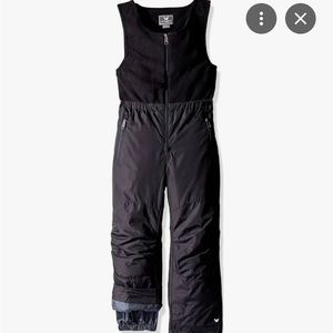 White Sierra Youth Snow Bibs - size Small